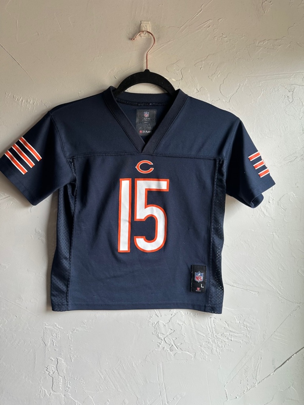 Chicago Bears Marshall 15 Kids Jersey NFL Navy Y2K Mini Streetwear 5/6